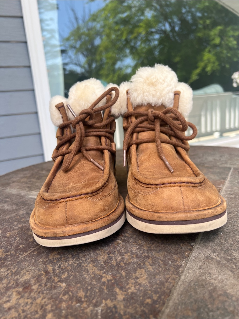 UGG Cypress 1007709 Chestnut moccasin Boots Womens Sz 7 Casual Or Winter - Picture 4 of 11